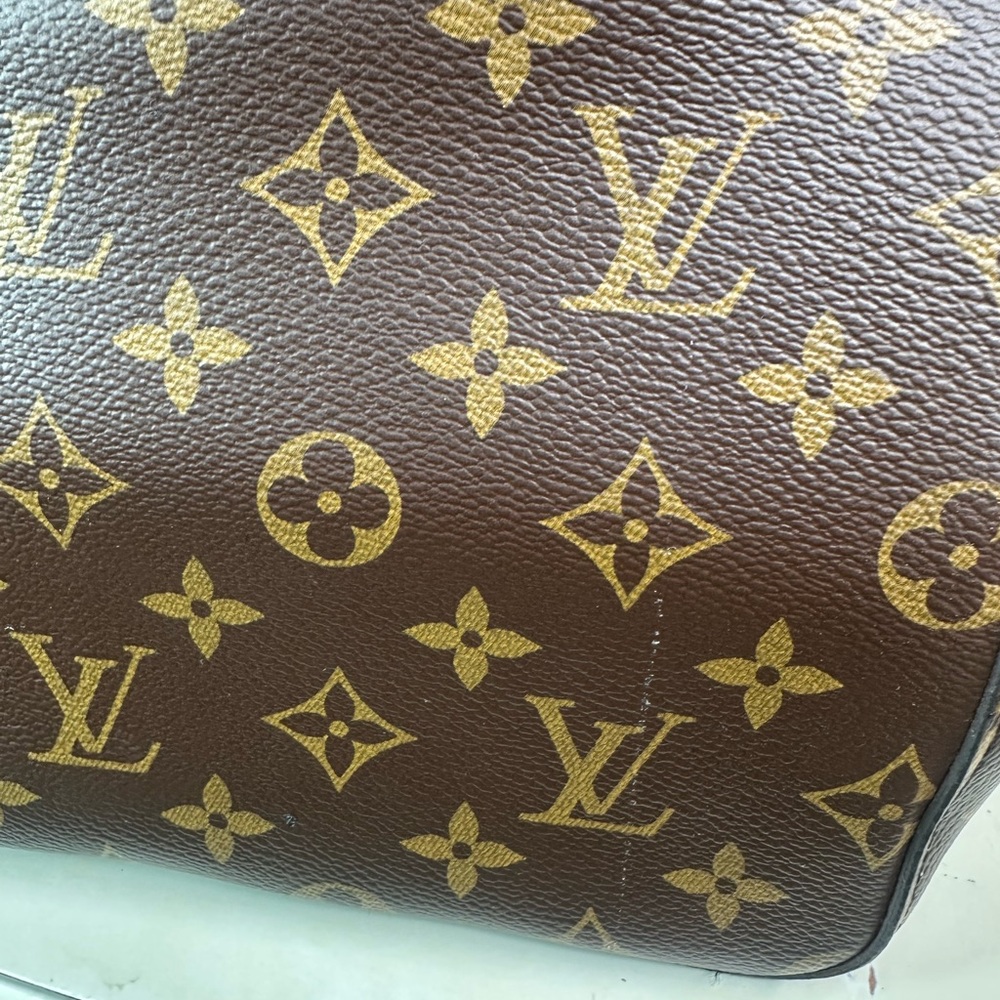 ❤️❤️sold❤️❤️Louis Vuitton Monogram Neo Noe Shoulder Bag with Red Trim - Picture 7 of 11